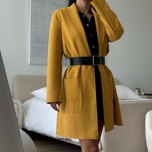 Zara Spring/Fall lightweight mustard yellow coat XS/S